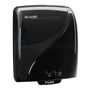 Dispenser negru cu senzor Lucart Identity Touch Free, pentru role prosop autocut 892989